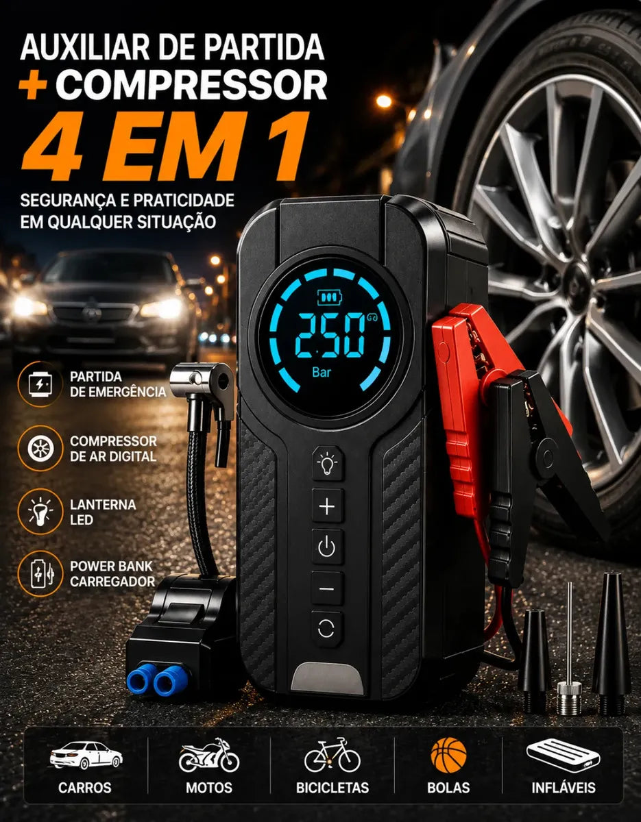 Auxiliar De Partida Bateria Carro