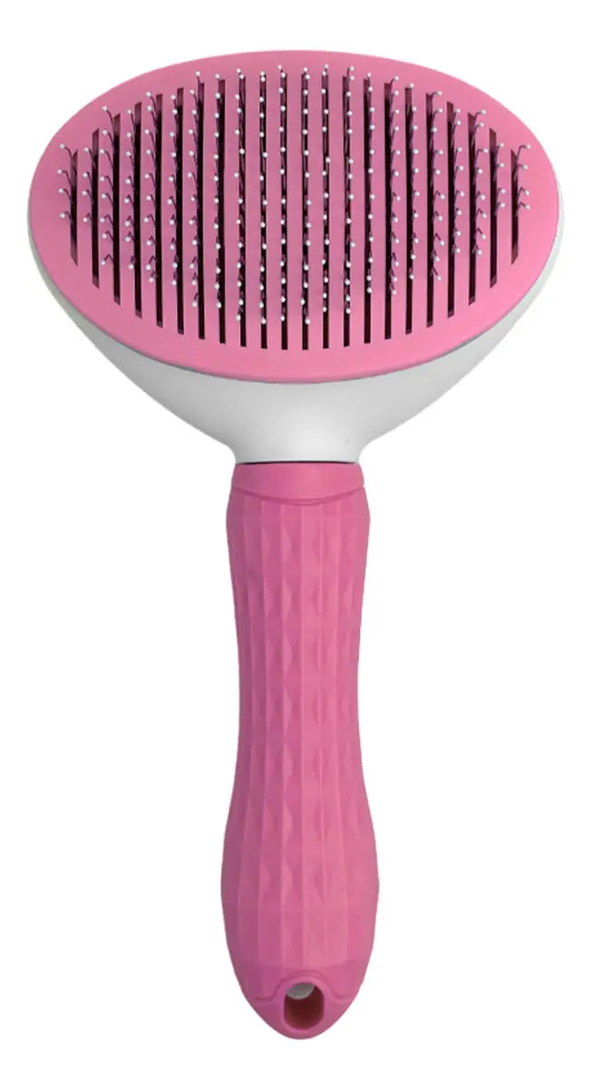 Escova Pelos Pet Automatica Rasqueadeira Magica Gato Cao New Cor Azul