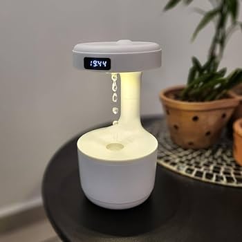 Umidificador De Ar Gotículas De Água Anti-gravidade Relógio Cor Branco 110v/220v