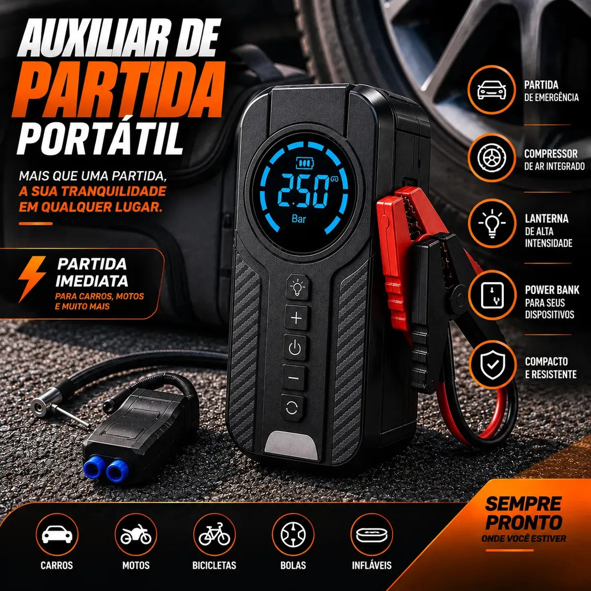Auxiliar De Partida Bateria Carro
