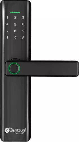 Fechadura Eletronica Digital Com Biometria Senha Kuantttum Delta Pro