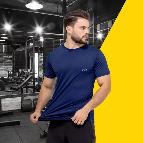 Camisa Time Fit Kit Com 4 Academia Treino Corrida Top