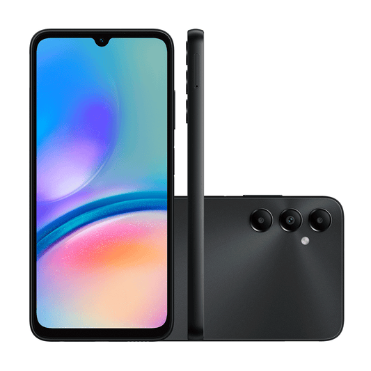 Smartphone Samsung Galaxy A05s 4G 128GB 6GB RAM Câmera Traseira Tripla 50MP + 2MP + 2MP + Selfie 13MP Tela 6.7" Preto